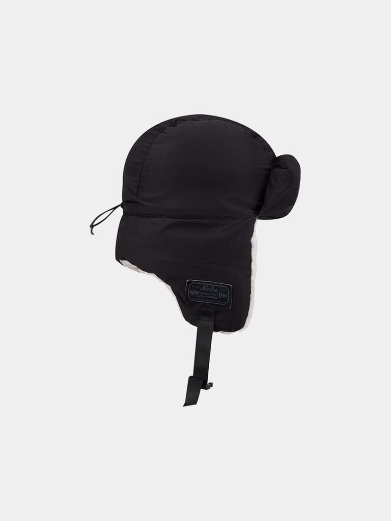 LOS ANGELES DODGERS X ALPHA X NEW ERA PUFFER TRAPPER HAT BLACK | Alpha Industries