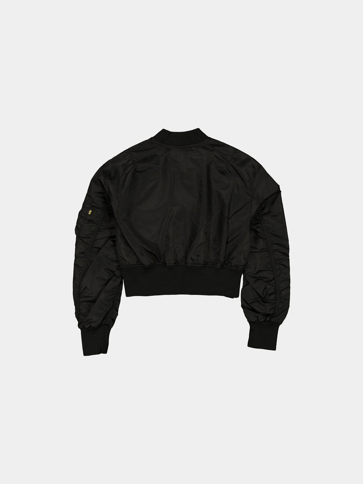 New York Mets X Alpha X New Era L-2B Cropped Bomber Jacket Women's BLACK/GOLD | Alpha Industries