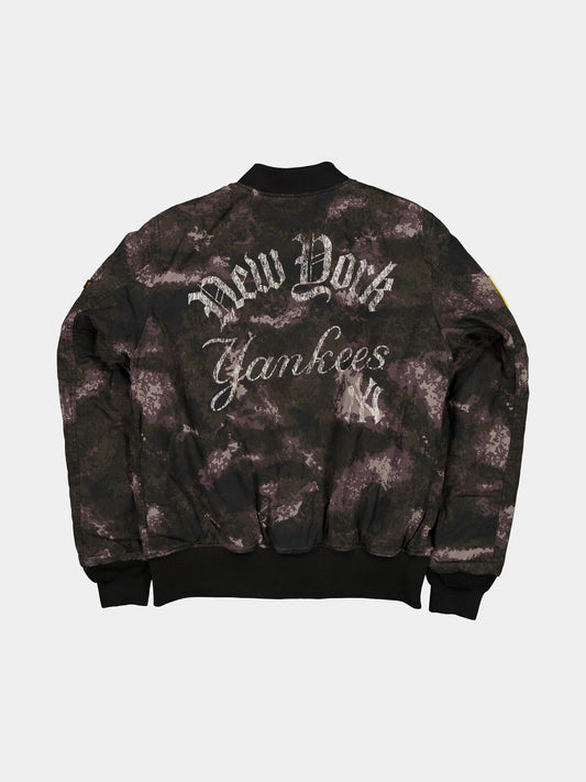 New York Yankees X Alpha X New Era MA-1 Bomber Jacket (Black Camo) BLACK | Alpha Industries