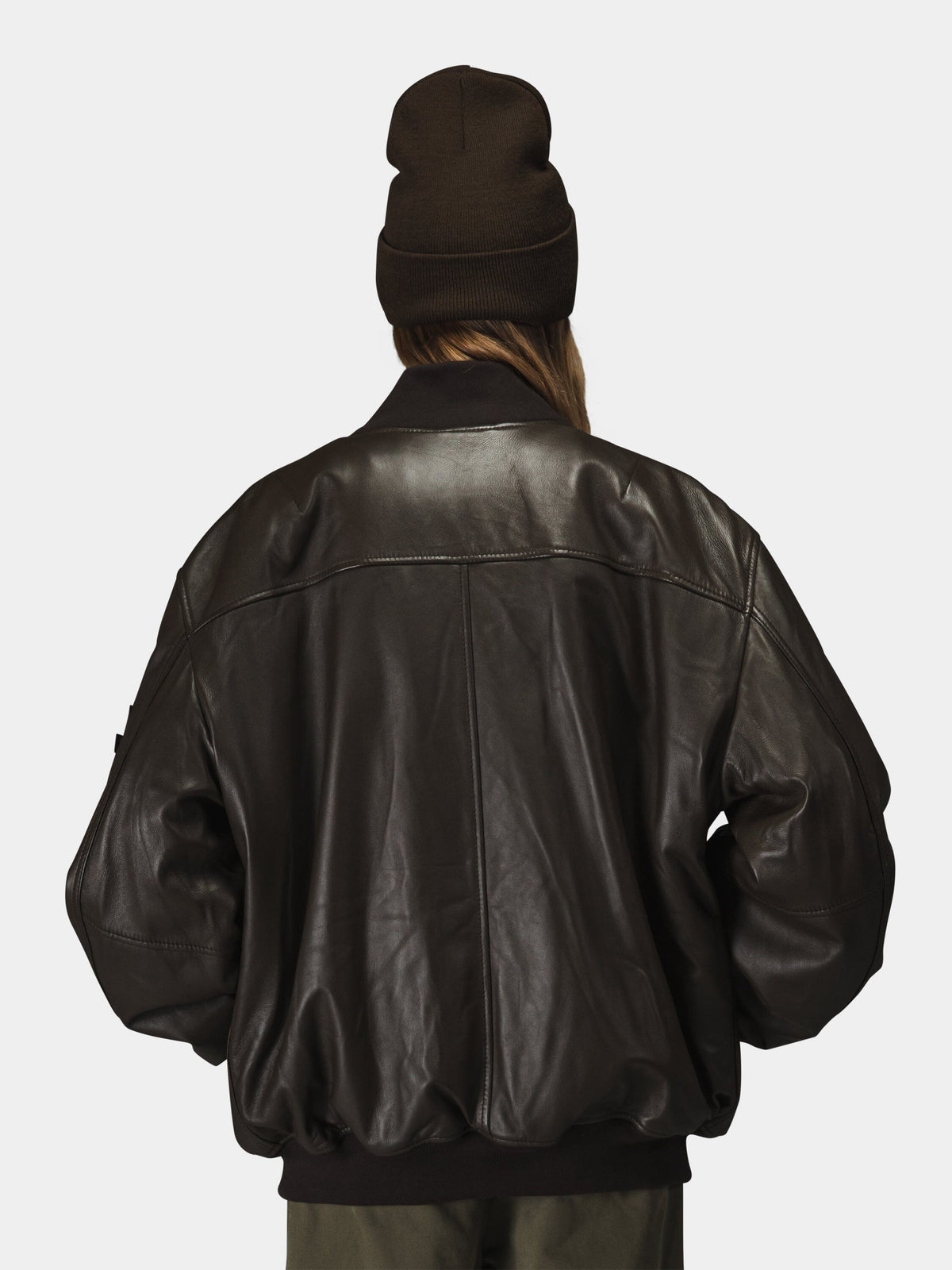 Leather MA-1 Flight Jacket ESPRESSO | Alpha Industries