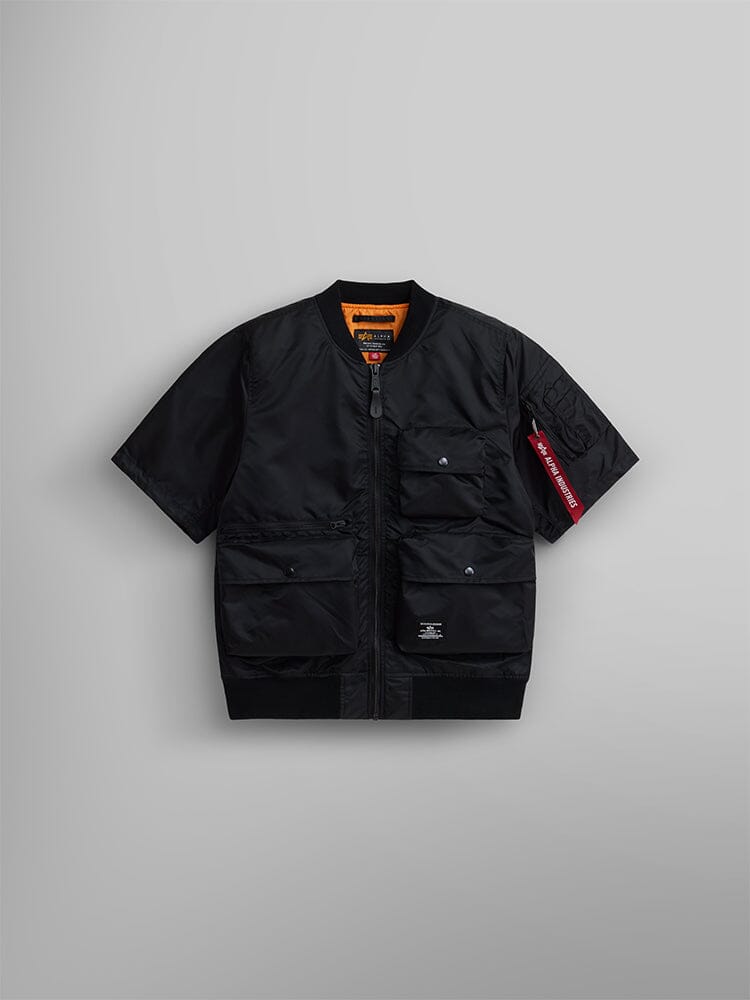 L-2B Short Sleeve Bomber Jacket BLACK | Alpha Industries