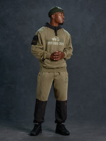 OVO X Alpha Garment Dye Fleece Pants OG-107 GREEN | Alpha Industries