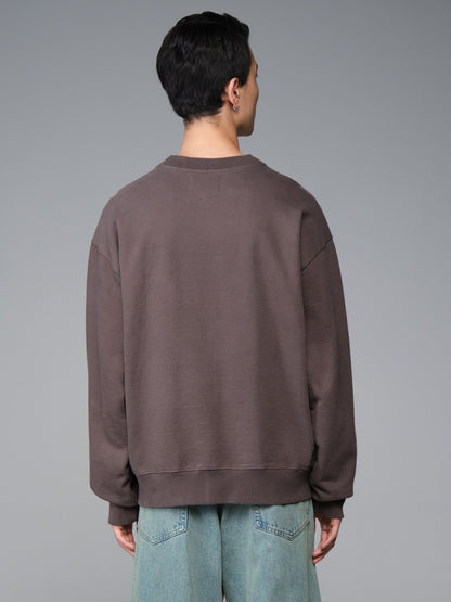 ESSENTIAL CREW BATTLEWASH SWEATSHIRT HICKORY | Alpha Industries