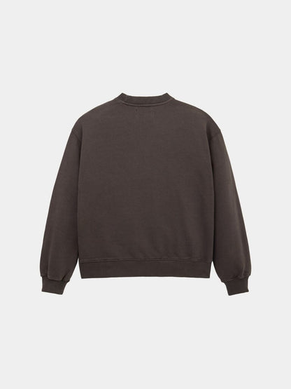 ESSENTIAL CREW BATTLEWASH SWEATSHIRT HICKORY | Alpha Industries