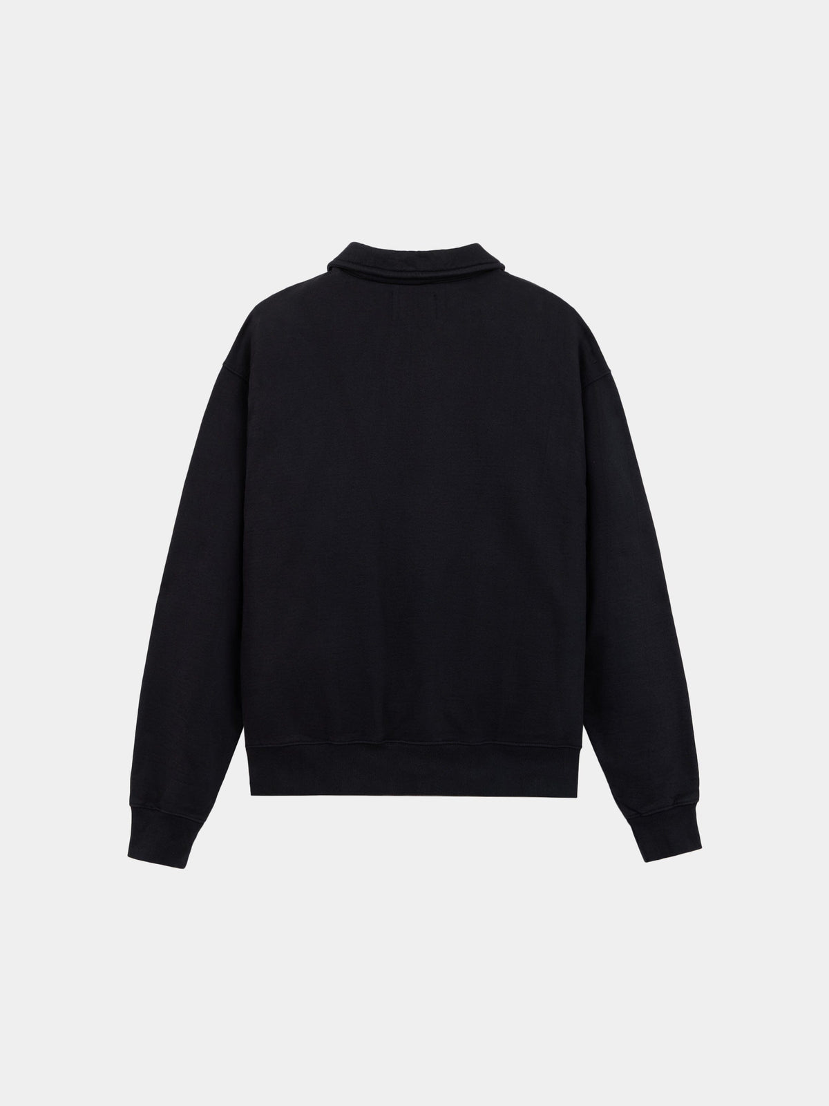 ESSENTIAL 1/4 ZIP SWEATSHIRT BLACK | Alpha Industries