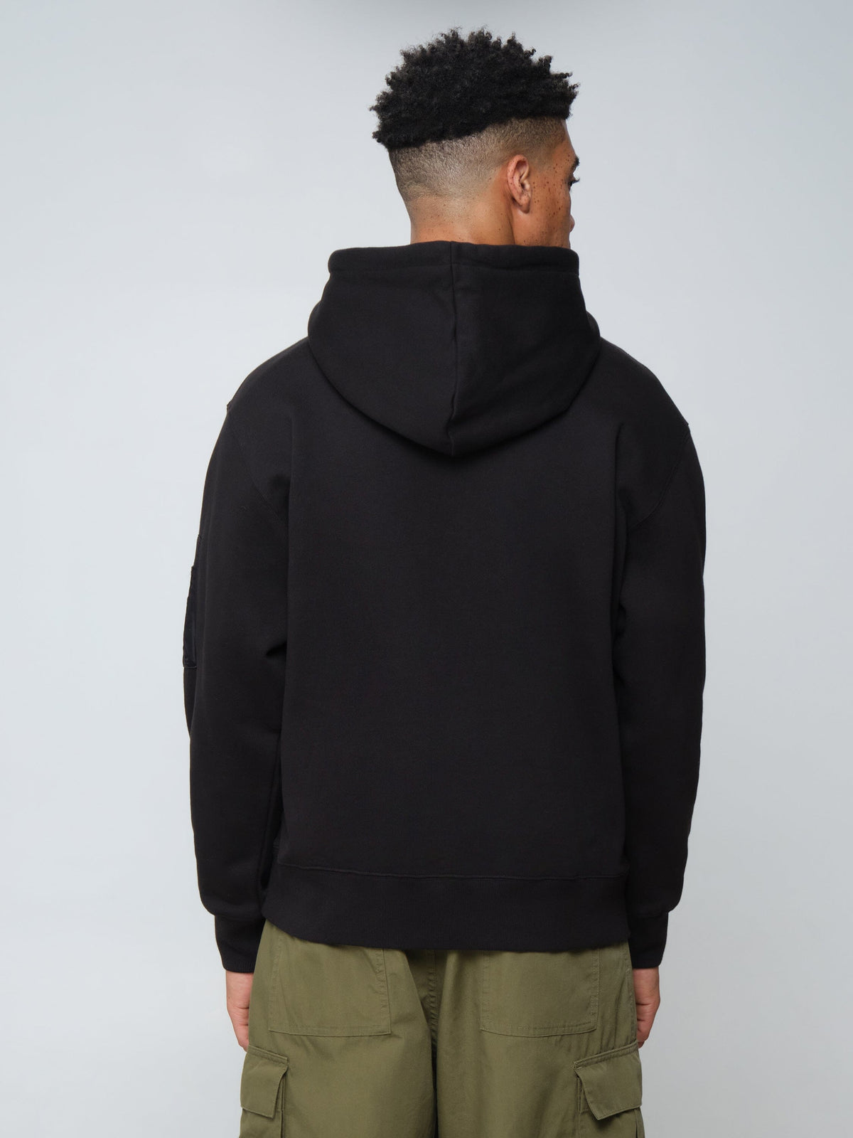 UTILITY POCKET HOODIE BLACK | Alpha Industries
