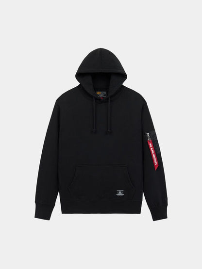UTILITY POCKET HOODIE BLACK | Alpha Industries
