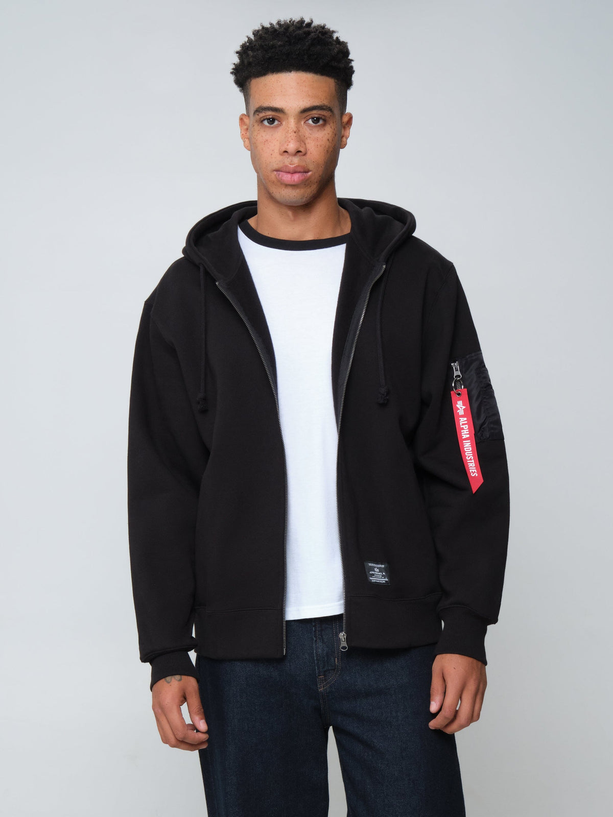UTILITY POCKET FULL ZIP UP BLACK | Alpha Industries