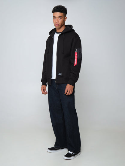 UTILITY POCKET FULL ZIP UP BLACK | Alpha Industries