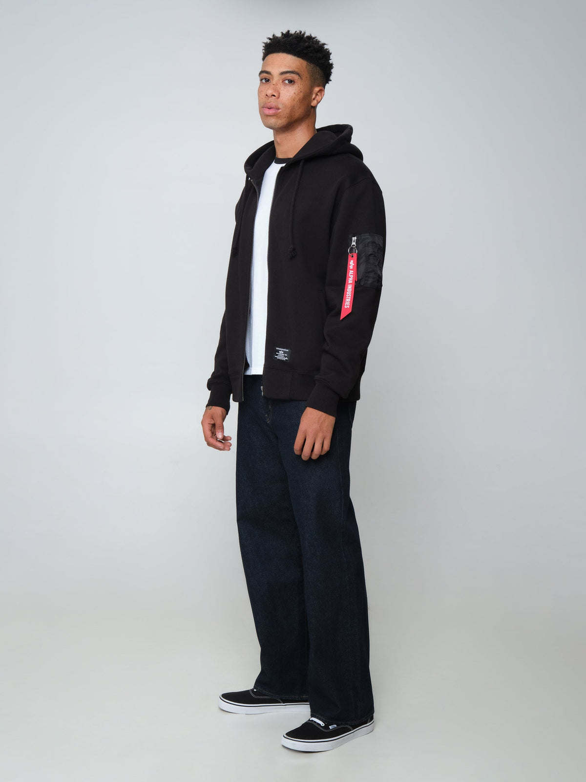 UTILITY POCKET FULL ZIP UP BLACK | Alpha Industries