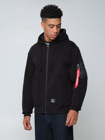UTILITY POCKET FULL ZIP UP BLACK | Alpha Industries