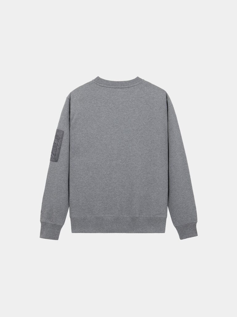 UTILITY POCKET CREW SWEATSHIRT BLACK | Alpha Industries