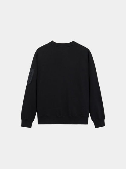 UTILITY POCKET CREW SWEATSHIRT BLACK | Alpha Industries