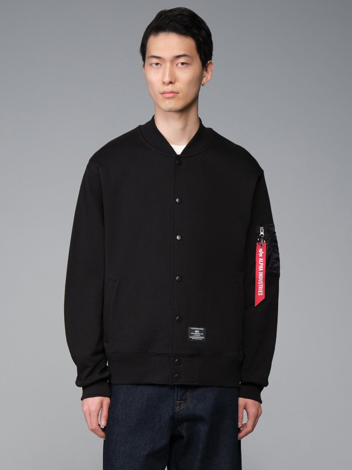MA-1 SWEATSHIRT BLACK | Alpha Industries