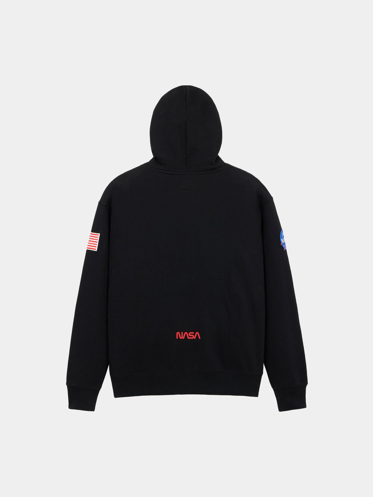 NASA ESSENTIAL HOODIE SWEATSHIRT BLACK | Alpha Industries