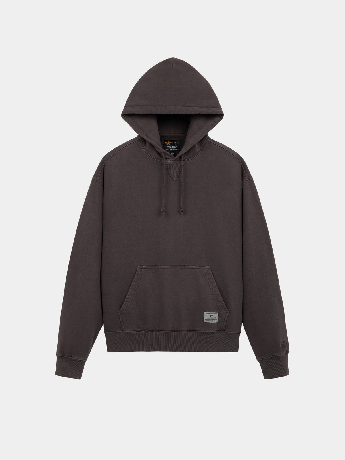 ESSENTIAL HOODIE FREIGHT SWEATSHIRT HICKORY | Alpha Industries