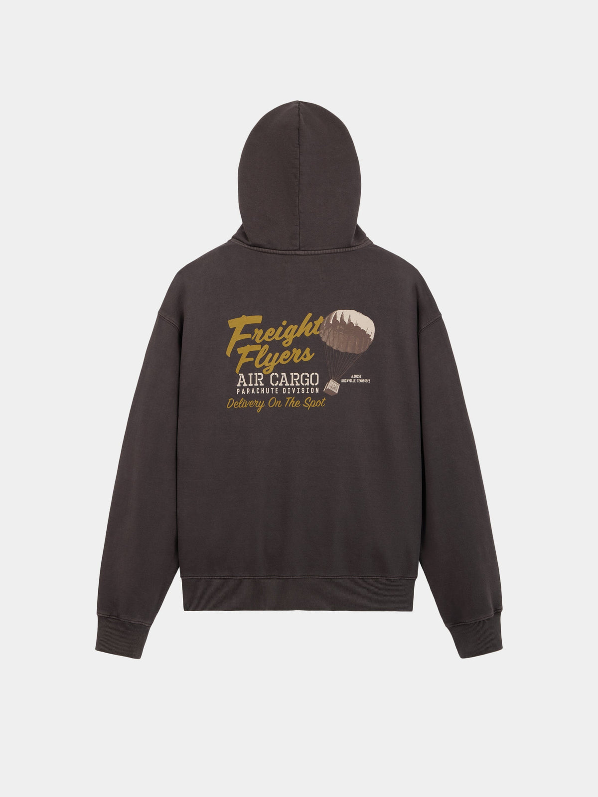 ESSENTIAL HOODIE FREIGHT SWEATSHIRT HICKORY | Alpha Industries