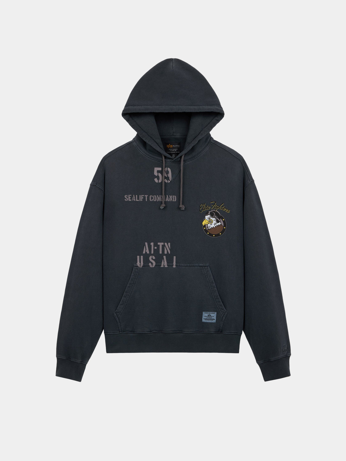 ESSENTIAL HOODIE ELITE SWEATSHIRT BLACK | Alpha Industries