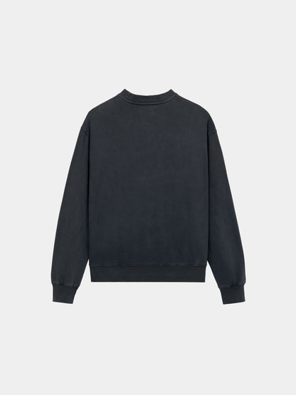 ESSENTIAL CREW AIR AUX SWEATSHIRT BLACK | Alpha Industries