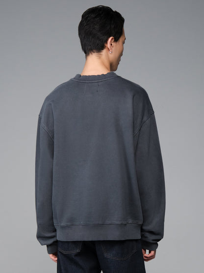 ESSENTIAL CREW AIR AUX SWEATSHIRT BLACK | Alpha Industries