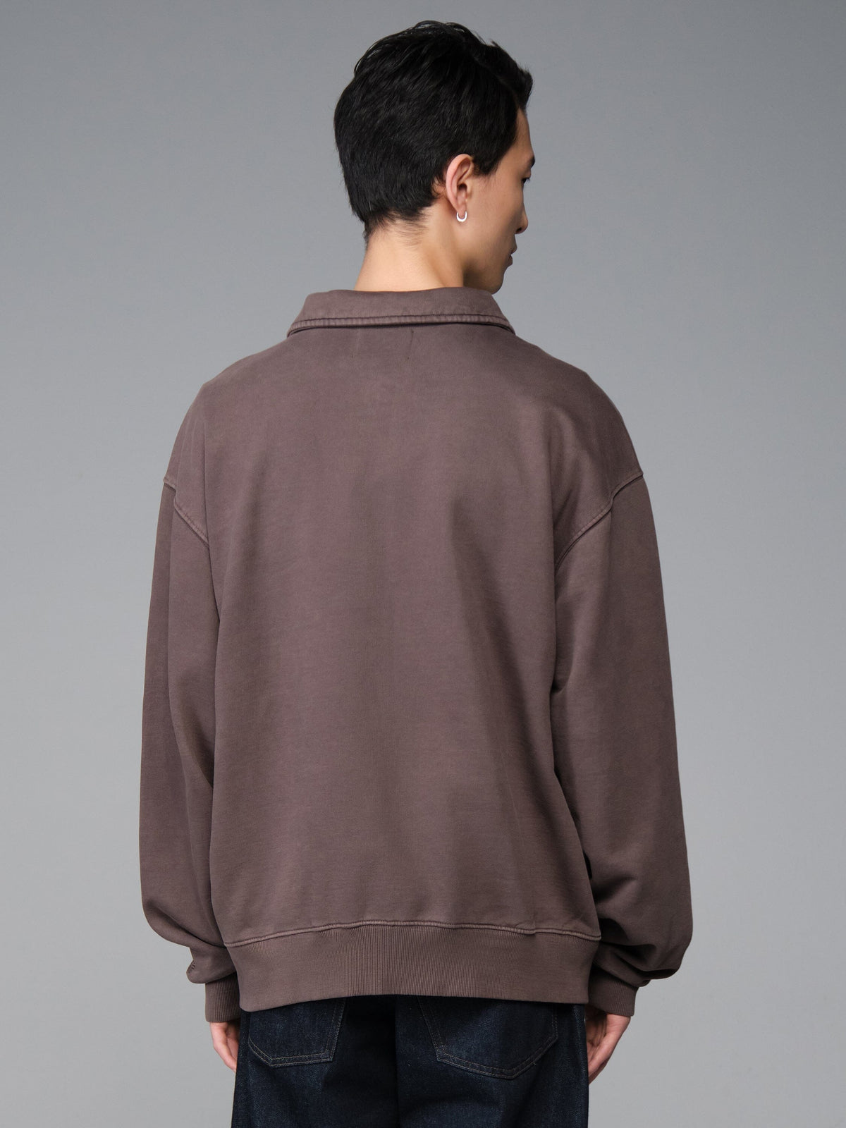ESSENTIAL 1/4 ZIP AIRCORP SWEATSHIRT HICKORY | Alpha Industries