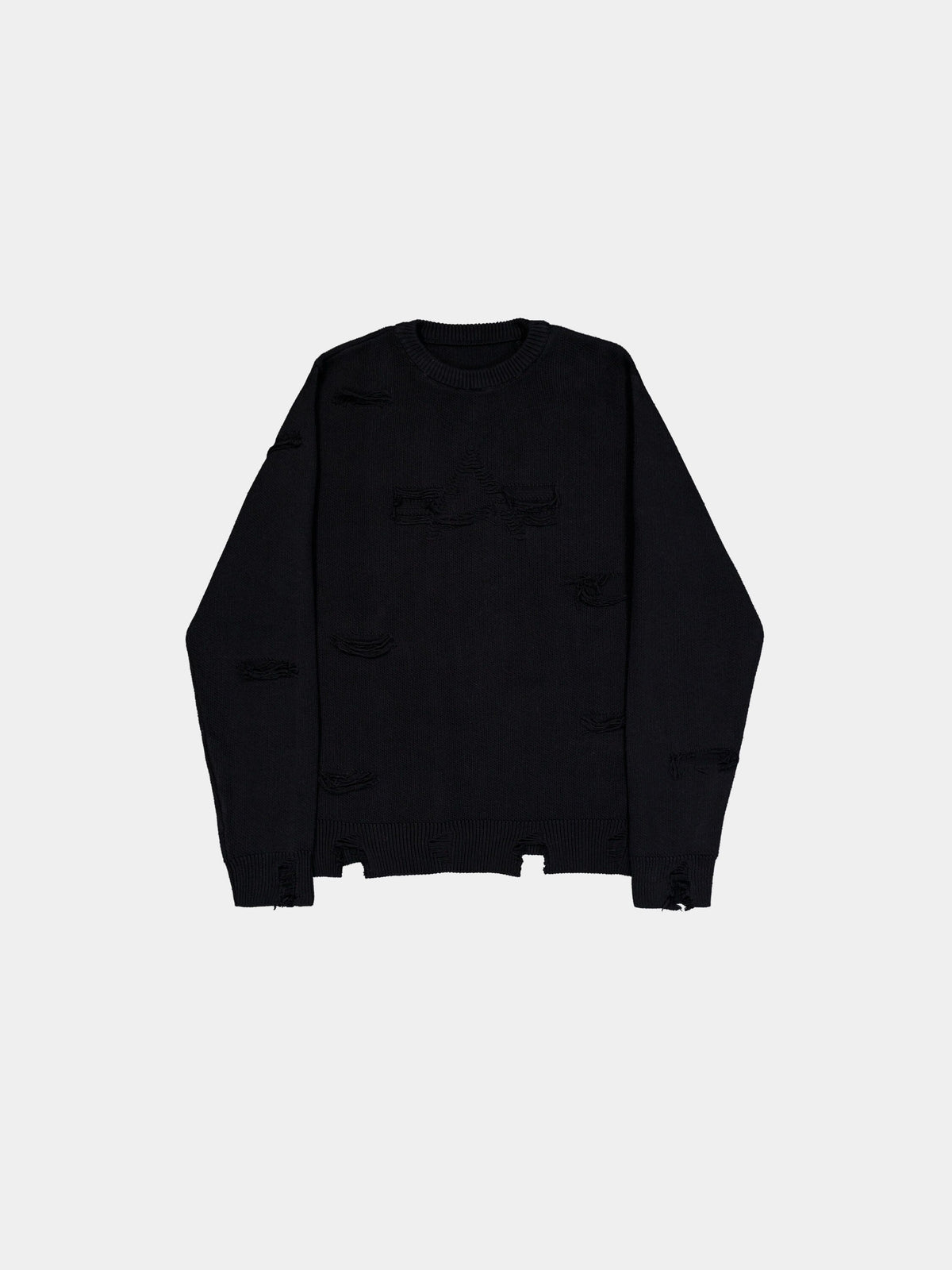 Distressed Logo Pullover BLACK | Alpha Industries