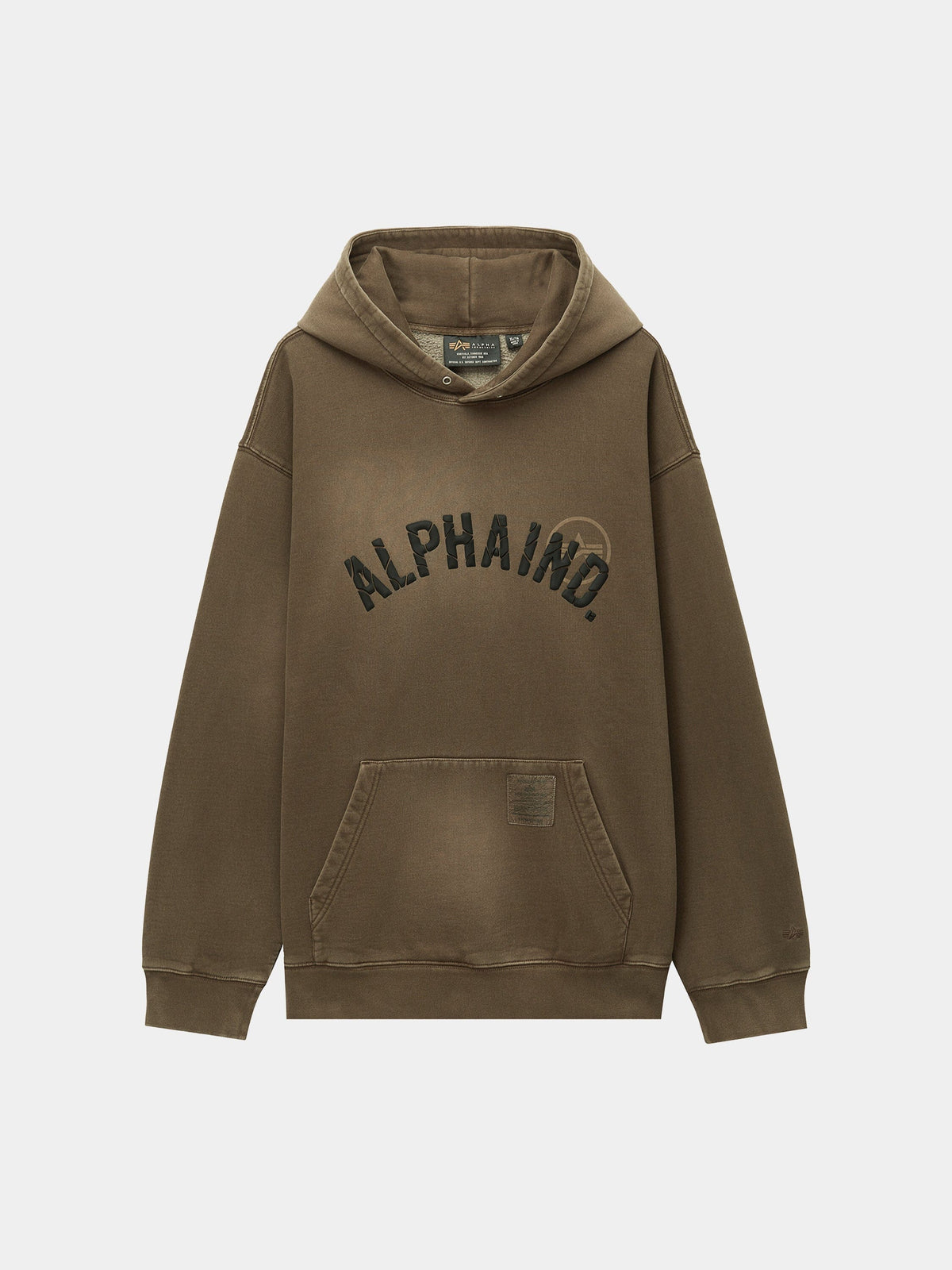 UNFRM Washed Alpha Ind Hoodie RUST | Alpha Industries