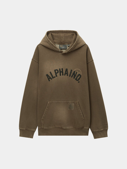 UNFRM Washed Alpha Ind Hoodie RUST | Alpha Industries