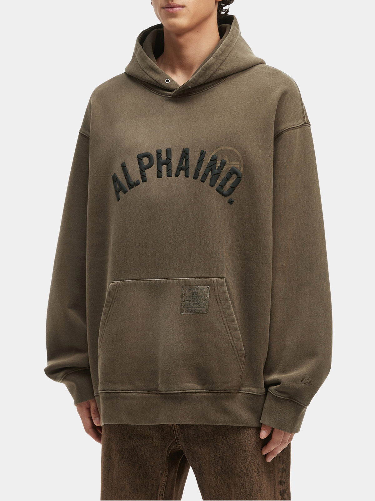 UNFRM Washed Alpha Ind Hoodie RUST | Alpha Industries