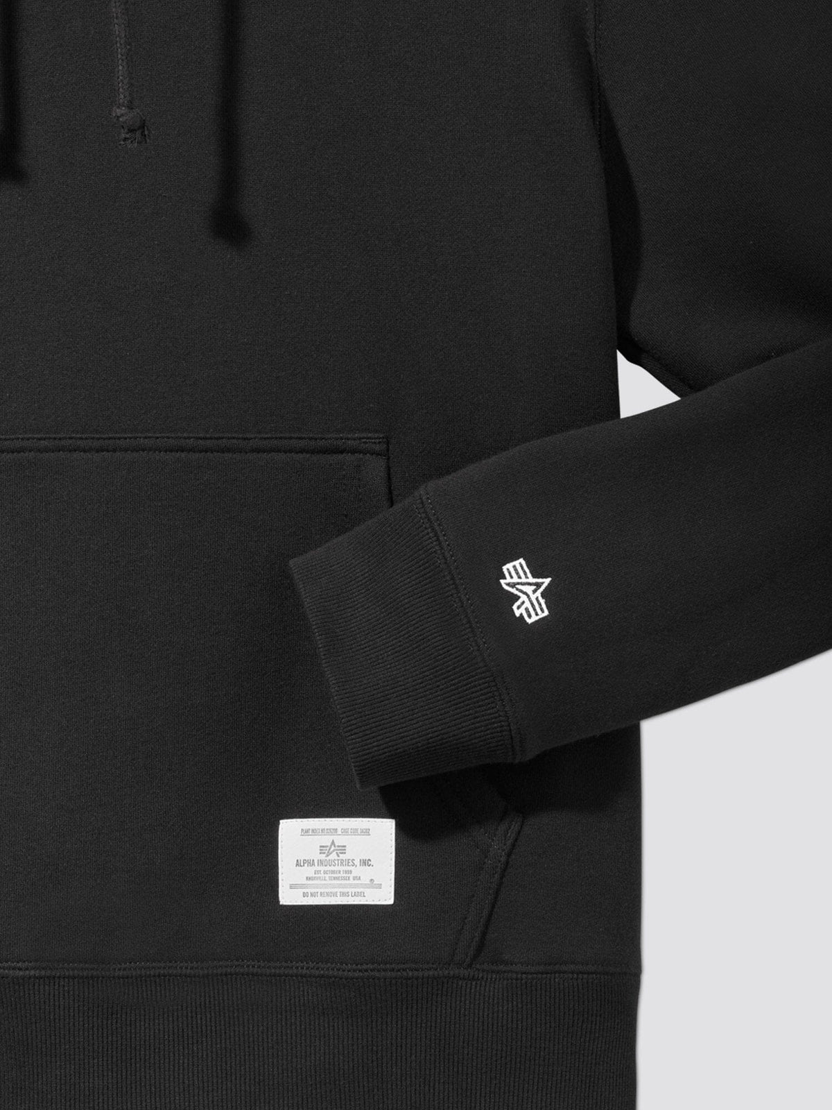 Unisex Essential Hoodie BLACK | Alpha Industries