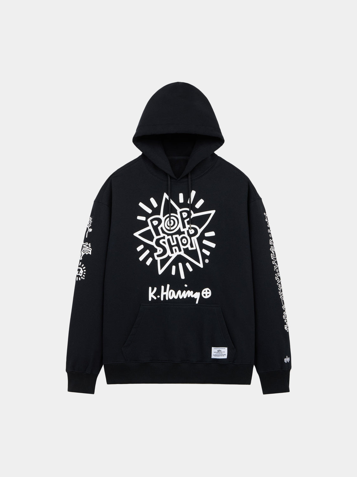 Keith Haring x Alpha New York Graphic Hoodie BLACK | Alpha Industries
