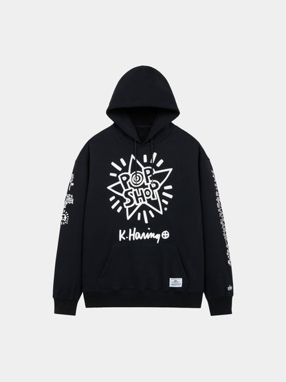 Keith Haring x Alpha New York Graphic Hoodie BLACK | Alpha Industries