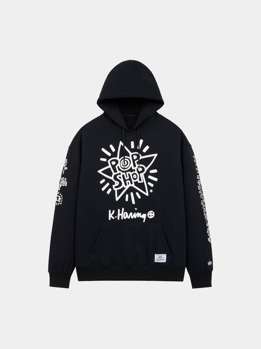 Keith Haring x Alpha New York Graphic Hoodie BLACK | Alpha Industries