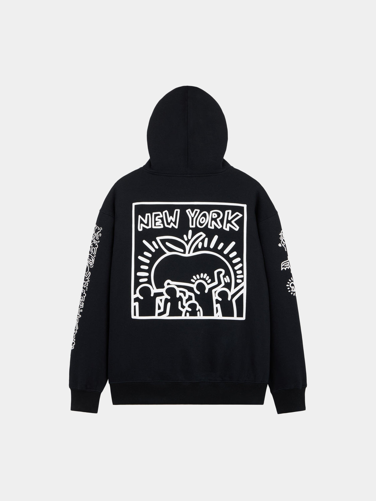 Keith Haring x Alpha New York Graphic Hoodie BLACK | Alpha Industries