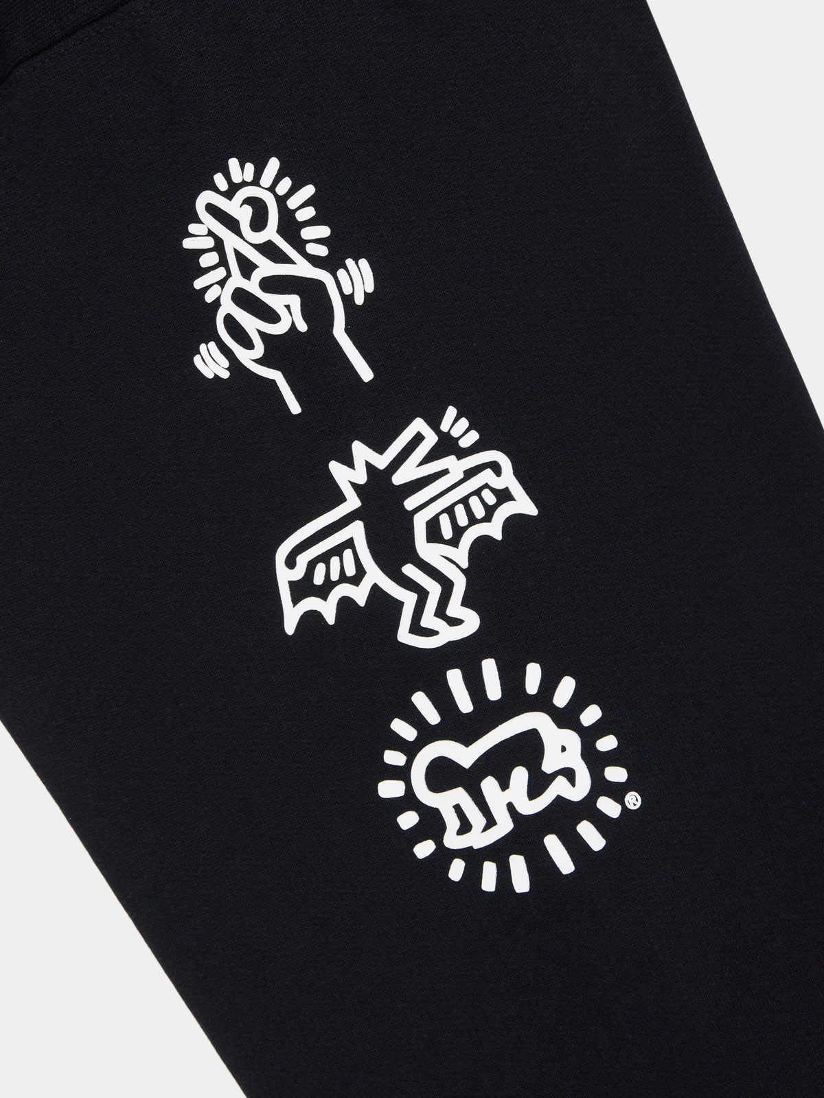 Keith Haring x Alpha New York Graphic Hoodie BLACK | Alpha Industries