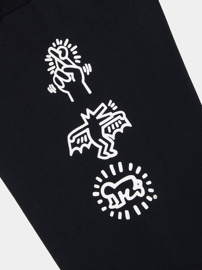 Keith Haring x Alpha New York Graphic Hoodie BLACK | Alpha Industries