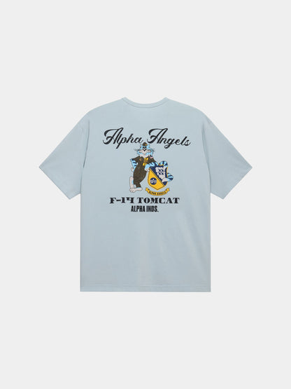 Relaxed Alpha Angels Tee MIST | Alpha Industries