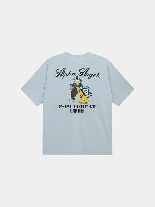 Relaxed Alpha Angels Tee MIST | Alpha Industries