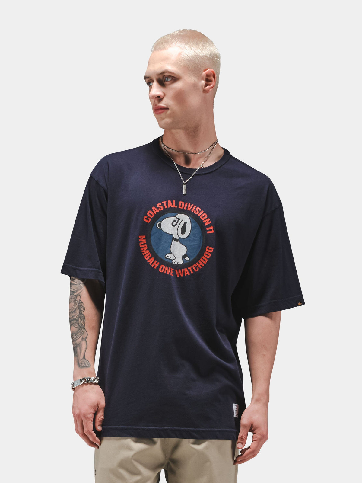 Relaxed Watch Dog Tee REPLICA BLUE | Alpha Industries