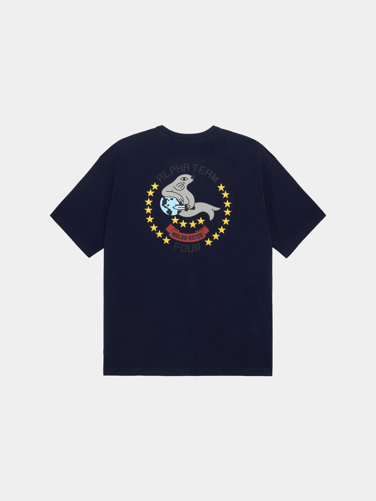 Relaxed Alpha Seal Tee REPLICA BLUE | Alpha Industries