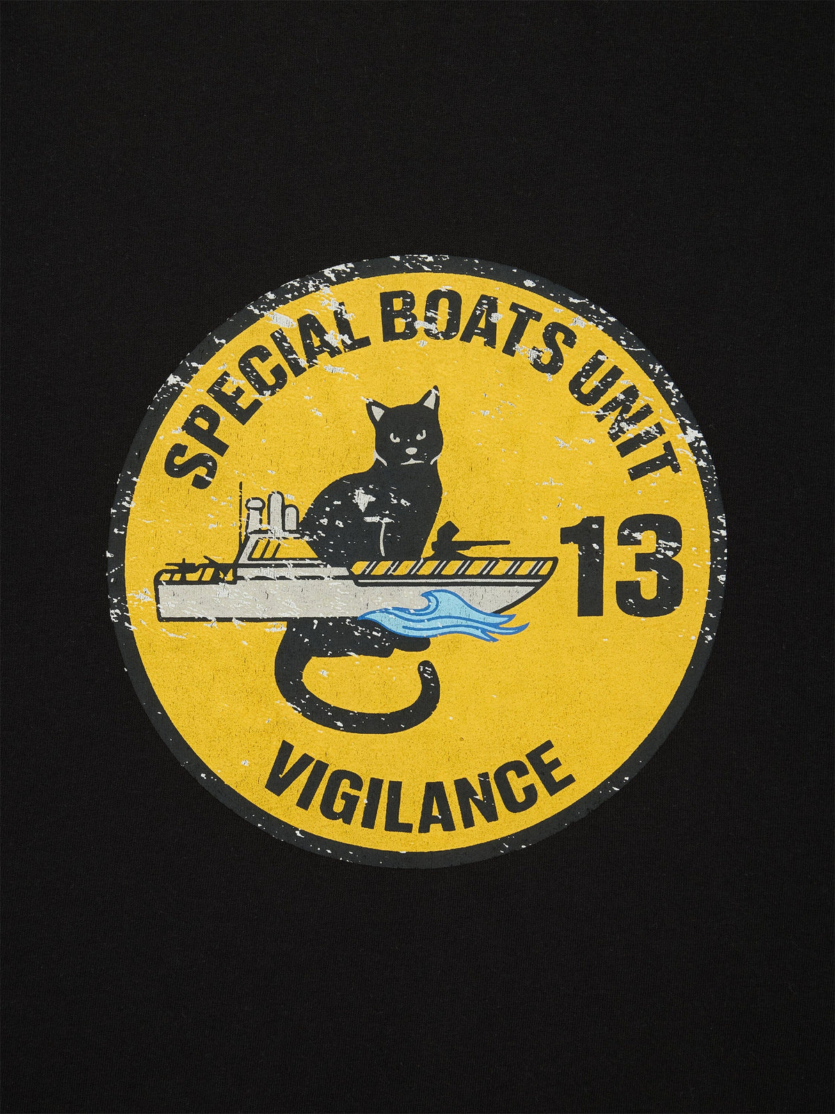 Relaxed Black Cat Tee BLACK | Alpha Industries