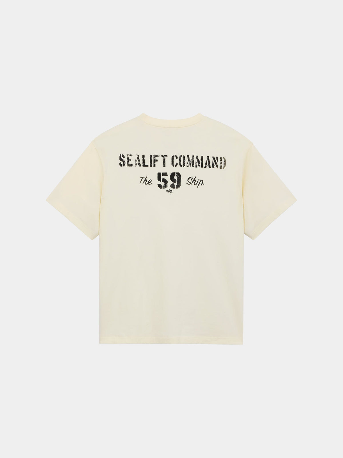 ESSENTIAL BATTLEWASH SEALIFT TEE EGGNOG | Alpha Industries