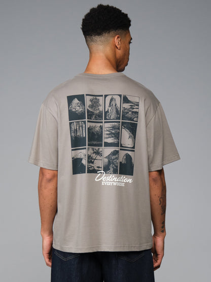 ESSENTIAL DESTINATION TEE MID GRAY | Alpha Industries