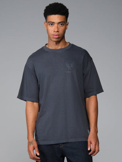 ESSENTIAL BATTLEWASH AIR CORPS TEE BLACK | Alpha Industries