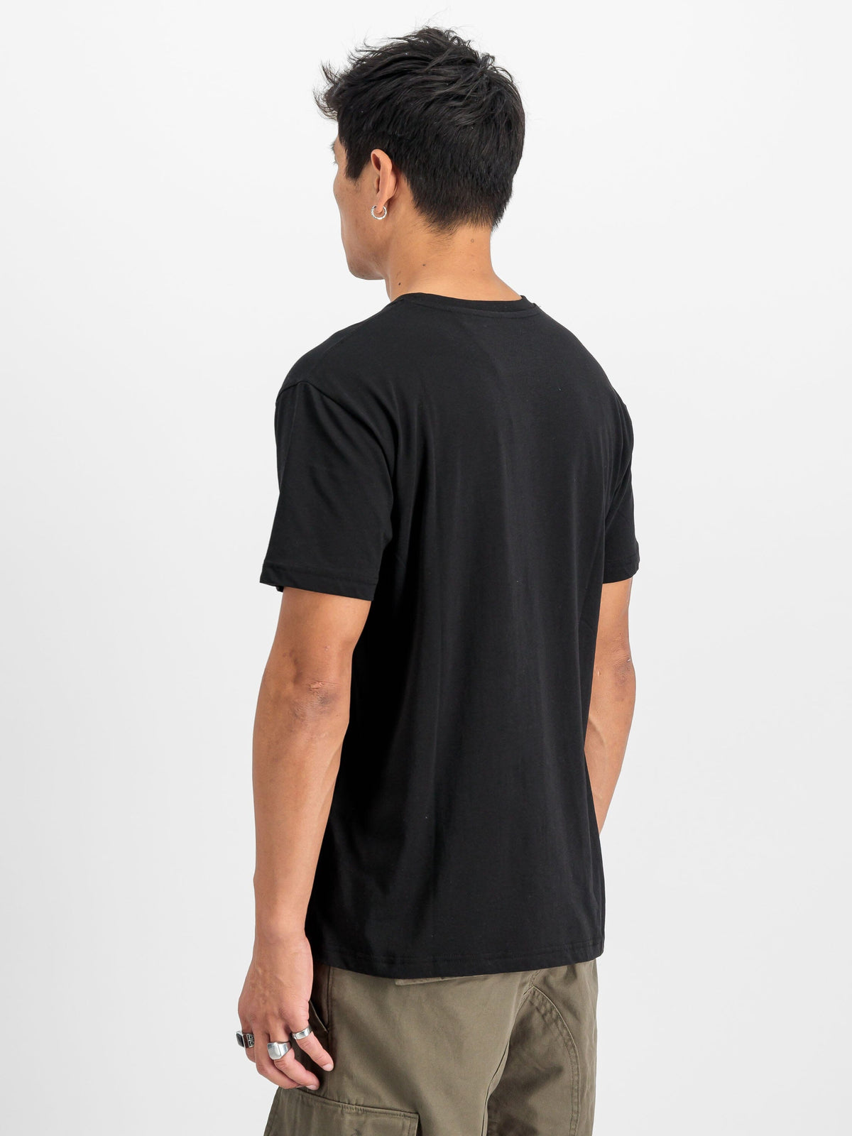 Basic Small Logo T-Shirt 2 Pack BLACK/WHITE | Alpha Industries