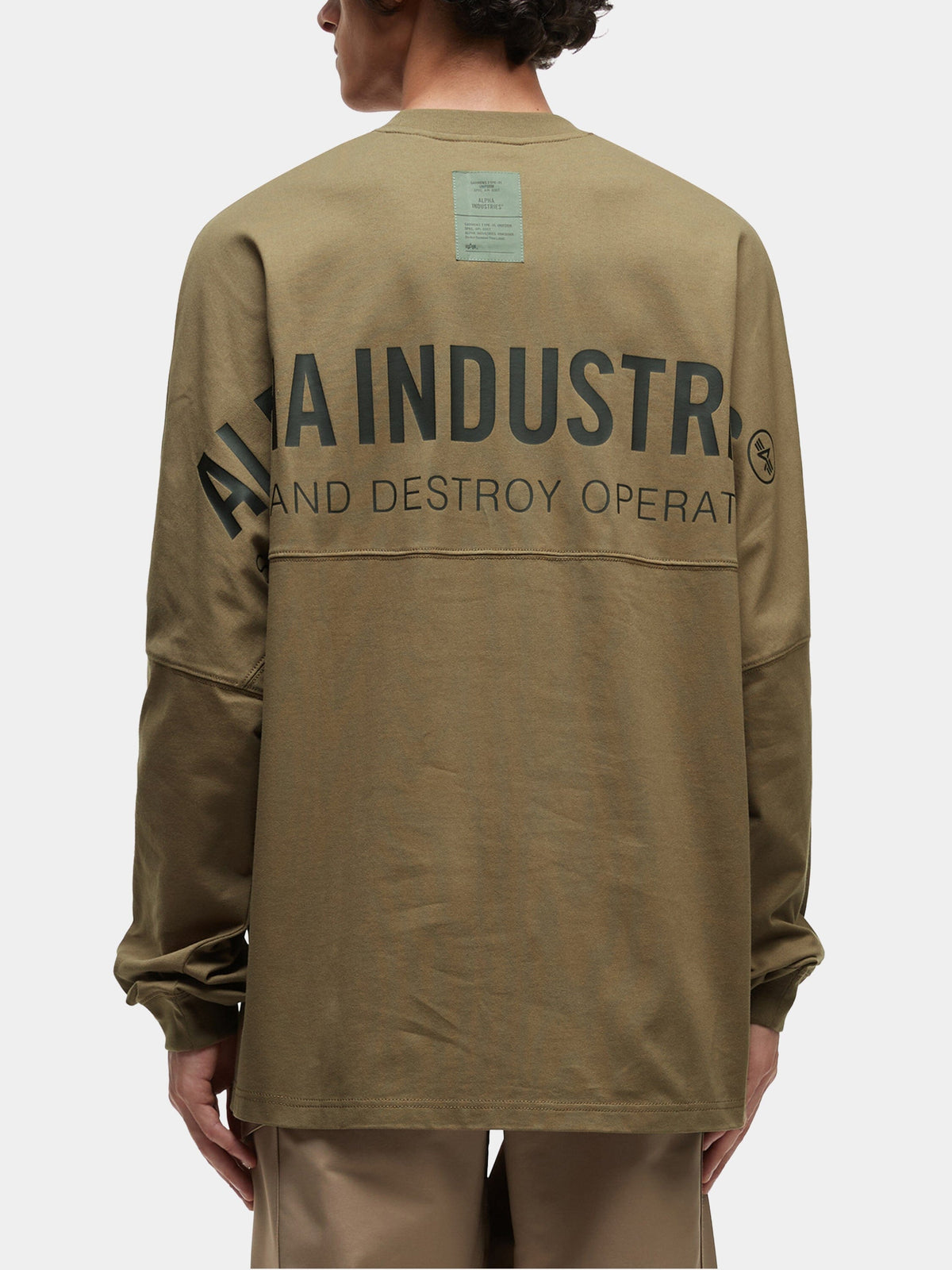 UNFRM Long-Sleeved Graphic Tee TAN | Alpha Industries
