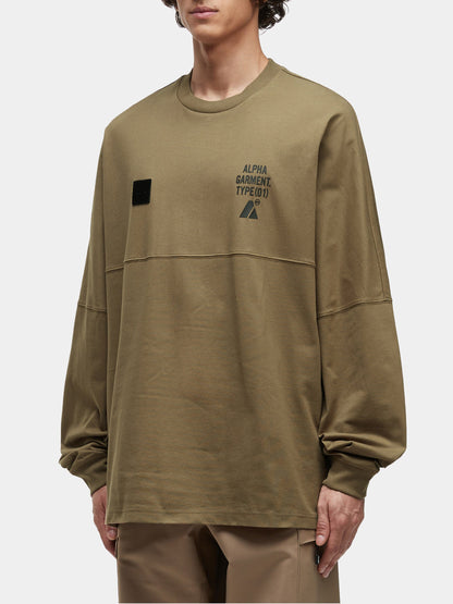 UNFRM Long-Sleeved Graphic Tee TAN | Alpha Industries