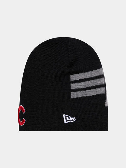 CHICAGO CUBS X ALPHA X NEW ERA KNIT BEANIE BLACK | Alpha Industries