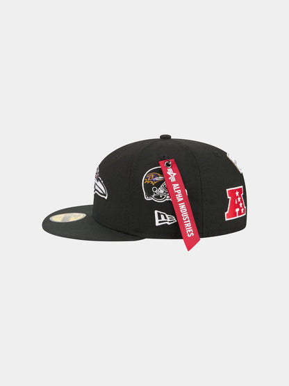 Baltimore Ravens X Alpha X New Era 59FIFTY Fitted Cap BLACK | Alpha Industries