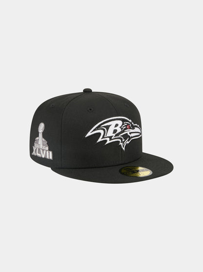 Baltimore Ravens X Alpha X New Era 59FIFTY Fitted Cap BLACK | Alpha Industries